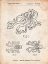 Picture of PP932-VINTAGE PARCHMENT LEGO OCTOPUS PATENT POSTER