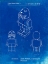 Picture of PP939-FADED BLUEPRINT LEGO WALRUS POSTER