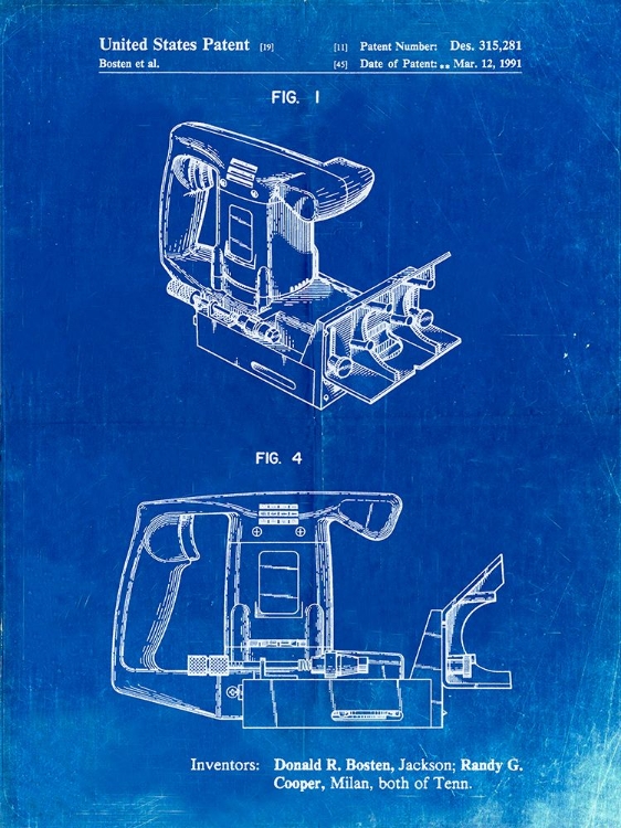 Picture of PP990-FADED BLUEPRINT PLATE JOINER POSTER