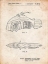 Picture of PP1015-VINTAGE PARCHMENT ROBIN MOTORCYCLE PATENT POSTER