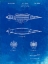 Picture of PP1017-FADED BLUEPRINT ROCKET SHIP MODEL PATENT POSTER