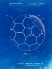 Picture of PP1047-FADED BLUEPRINT SOCCER BALL LAYERS PATENT POSTER