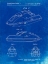 Picture of PP1077-FADED BLUEPRINT SUZUKI WAVE RUNNER PATENT POSTER