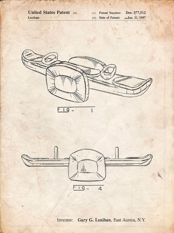 Picture of PP1087-VINTAGE PARCHMENT TEETER TOTTER POSTER