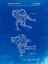 Picture of PP1107-FADED BLUEPRINT MATTEL SPACE WALKING TOY PATENT POSTER