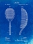 Picture of PP1127-FADED BLUEPRINT VINTAGE TENNIS RACKET 1891 PATENT POSTER