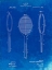 Picture of PP1128-FADED BLUEPRINT VINTAGE TENNIS RACKET PATENT POSTER