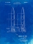 Picture of PP1129-FADED BLUEPRINT VON BRAUN ROCKET MISSILE PATENT POSTER