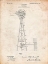 Picture of PP1137-VINTAGE PARCHMENT WINDMILL 1906 PATENT POSTER