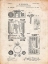 Picture of PP110-VINTAGE PARCHMENT HOLLERITH MACHINE PATENT POSTER