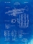 Picture of PP141- FADED BLUEPRINT SELMER 1939 TRUMPET PATENT POSTER
