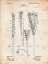 Picture of PP166- VINTAGE PARCHMENT LACROSSE STICK PATENT POSTER