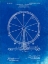 Picture of PP167- FADED BLUEPRINT FERRIS WHEEL POSTER