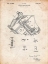 Picture of PP172- VINTAGE PARCHMENT FORD V-8 COMBUSTION ENGINE 1934 PATENT POSTER