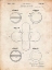 Picture of PP182- VINTAGE PARCHMENT TENNIS BALL 1932 PATENT POSTER