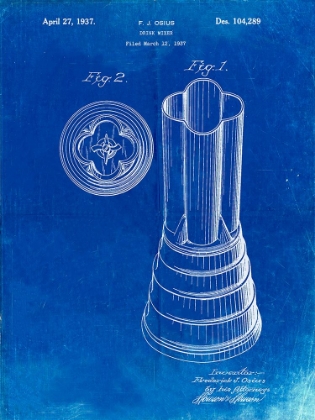 Picture of PP205- FADED BLUEPRINT WARING BLENDER 1937 PATENT POSTER