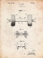 Picture of PP314-VINTAGE PARCHMENT DUMBBELL PATENT POSTER