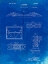 Picture of PP350-FADED BLUEPRINT GOLDEN GATE BRIDGE PATENT POSTER