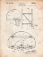 Picture of PP381-VINTAGE PARCHMENT BASKETBALL GOAL PATENT PRINT