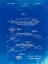 Picture of PP420-FADED BLUEPRINT SPOON FISHING LURE POSTER