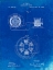 Picture of PP505-FADED BLUEPRINT TESLA ALTERNATING MOTOR PATENT POSTER