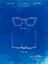 Picture of PP541-FADED BLUEPRINT RAY BAN HORN RIMMED GLASSES PATENT POSTER