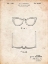 Picture of PP541-VINTAGE PARCHMENT RAY BAN HORN RIMMED GLASSES PATENT POSTER