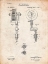 Picture of PP814-VINTAGE PARCHMENT FIRST TATTOO MACHINE PATENT POSTER