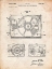 Picture of PP1009-VINTAGE PARCHMENT RECORD PLAYER PATENT POSTER