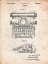 Picture of PP1029-VINTAGE PARCHMENT SCHOOL TYPEWRITER PATENT POSTER