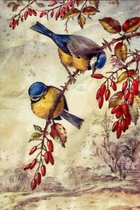 Picture of AUTUMN BLUEBIRDS