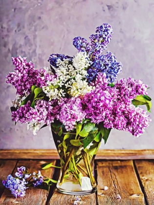 Picture of LILACS IN GLASS VASE