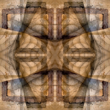 Picture of EARTH TONE QUILT-LIKE ABSTRACT