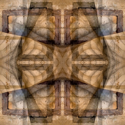 Picture of EARTH TONE QUILT-LIKE ABSTRACT