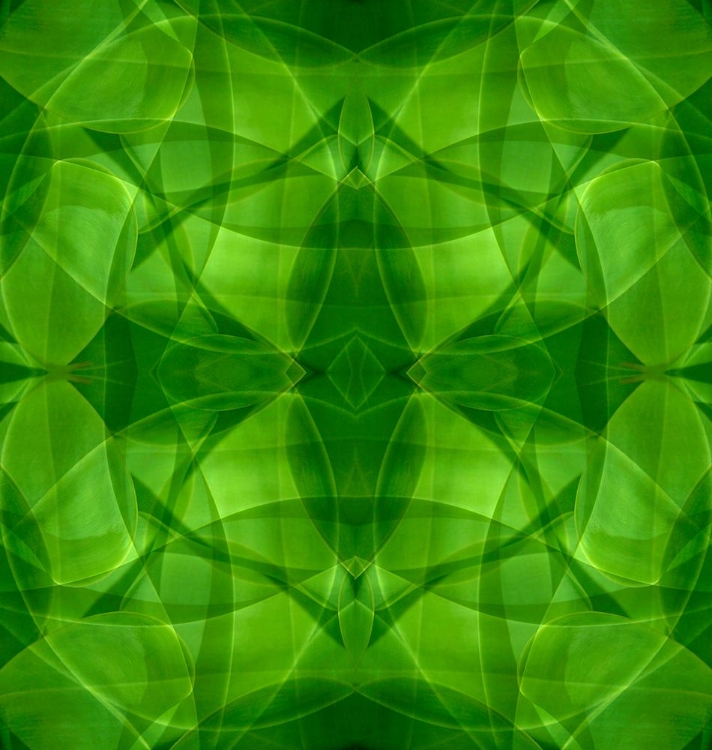 Picture of GREEN KALEIDOSCOPE ABSTRACT