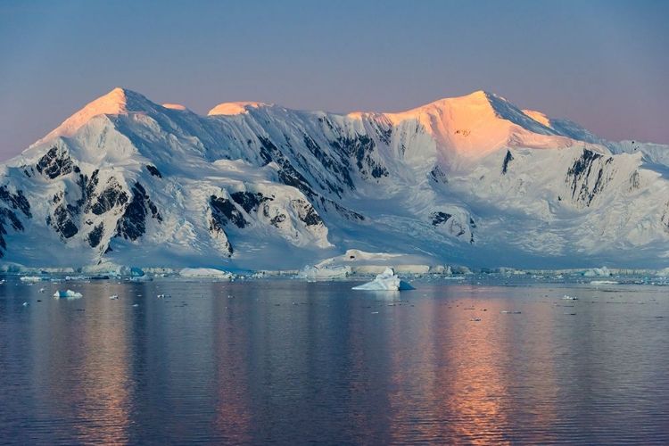 Picture of SNOW COVERED ISLAND IN SOUTH ATLANTIC OCEAN-ANTARCTICA