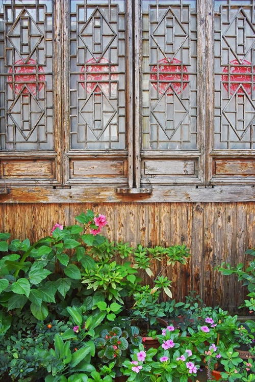 Picture of LATTICED WINDOWS OF AN OLD HOUSE ON ZIYANG STREET IN THE OLD TOWN-LINHAI-ZHEJIANG PROVINCE-CHINA