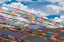 Picture of PRAYER FLAGS IN SIMILA MOUNTAIN-GYANTSE COUNTY-TIBET-CHINA