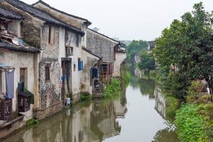 Picture of TRADITIONAL HOUSES ALONG THE GRAND CANAL-SHAOXING-ZHEJIANG PROVINCE-CHINA