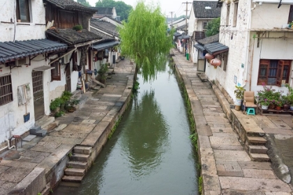 Picture of OLD HOUSES ALONG THE GRAND CANAL-SHAOXING-ZHEJIANG PROVINCE-CHINA