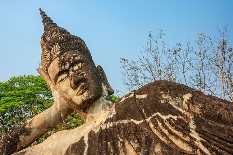 Picture of RECLINING BUDDHA STATUE-XIENG KHUAN-XIENGKUANE-BUDDHA PARK-SOUTHEAST ASIA