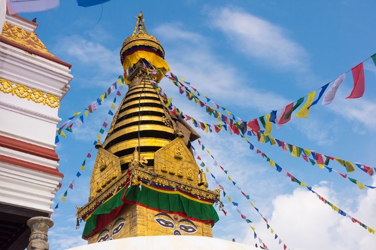 Picture of STUPA OF SWAYAMBHUNATH-KATHMANDU-NEPAL