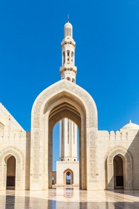 Picture of MIDDLE EAST-ARABIAN PENINSULA-OMAN-MUSCAT-ENTRANCE TO THE SULTAN QABOOS GRAND MOSQUE IN MUSCAT
