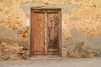 Picture of MIDDLE EAST-ARABIAN PENINSULA-AL BATINAH SOUTH-OLD WOODEN DOOR ON A BUILDING IN OMAN