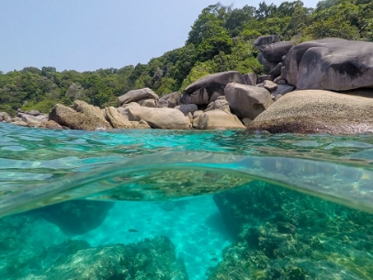 Picture of THE CLEAR WATER AND ROCKS OF KO MIANG ISLAND