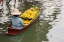 Picture of DAMNOEN SADUAK FLOATING MARKET-BANGKOK-THAILAND-WOMAN WITH BOATLOAD OF BANANAS