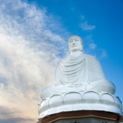 Picture of NHA TRANG-SOUTH CENTRAL VIETNAM-WHITE BUDDHA STATUE