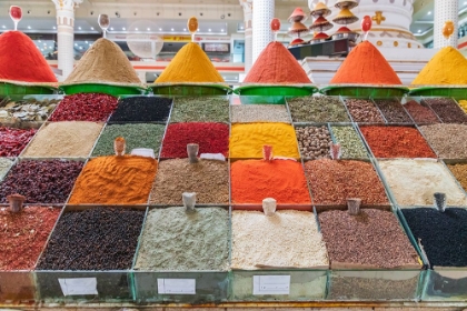 Picture of DUSHANBE-TAJIKISTAN SPICES FOR SALE AT THE MEHRGON MARKET IN DUSHANBE