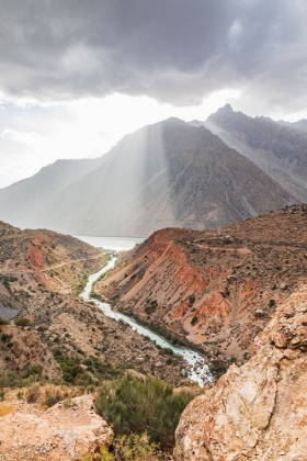 Picture of ISKANDERKUL-SUGHD PROVINCE-TAJIKISTAN THE YAGHNOB RIVER AND ISKANDERKUL LAKE