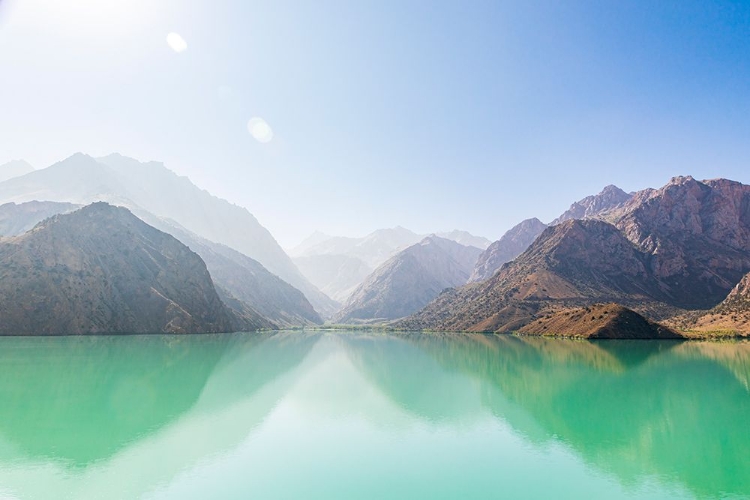 Picture of ISKANDERKUL-SUGHD PROVINCE-TAJIKISTAN MISTY MOUNTAINS ABOVE ISKANDERKUL LAKE